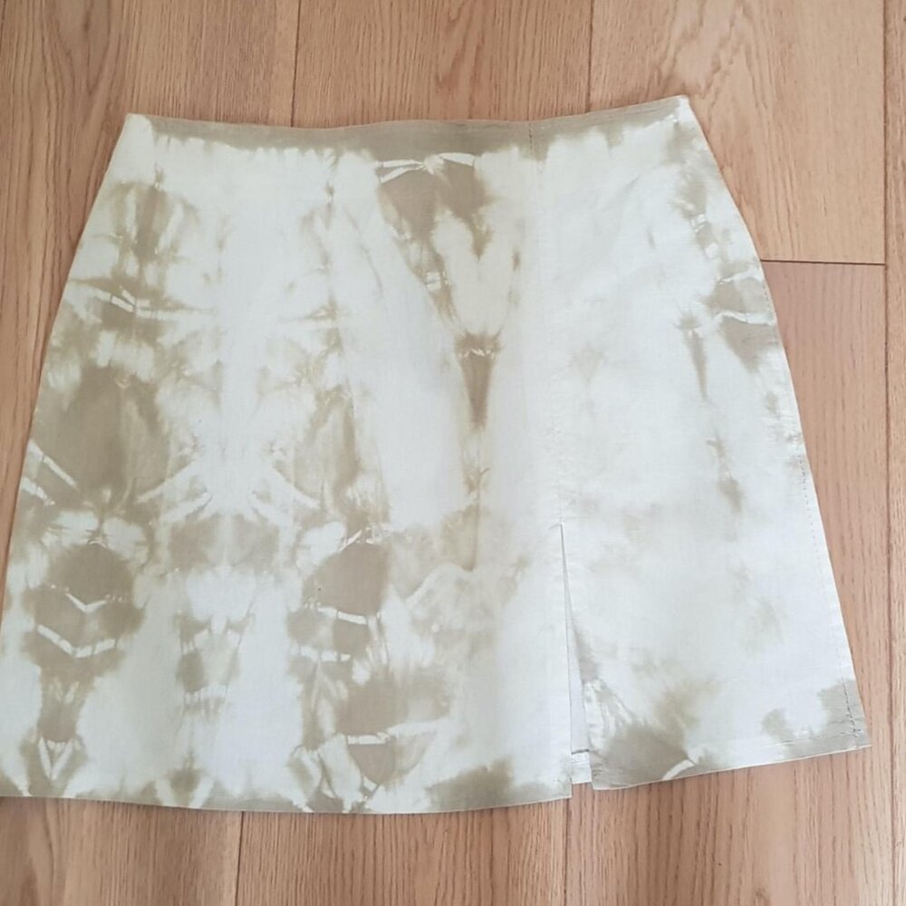 Minigonna S y2k lino e cotone